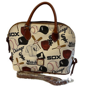 Dooney & Bourke Baseball Chicago White Socks Zip Zip Satchel Purse MLB Season